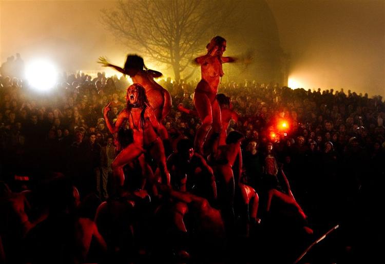 Søren Bidstrup vandt prisen som årets pressefotograf for blandt andet dette pressefotografi af en flammefestival i Edinburgh, hovedstaden i Skotland. 