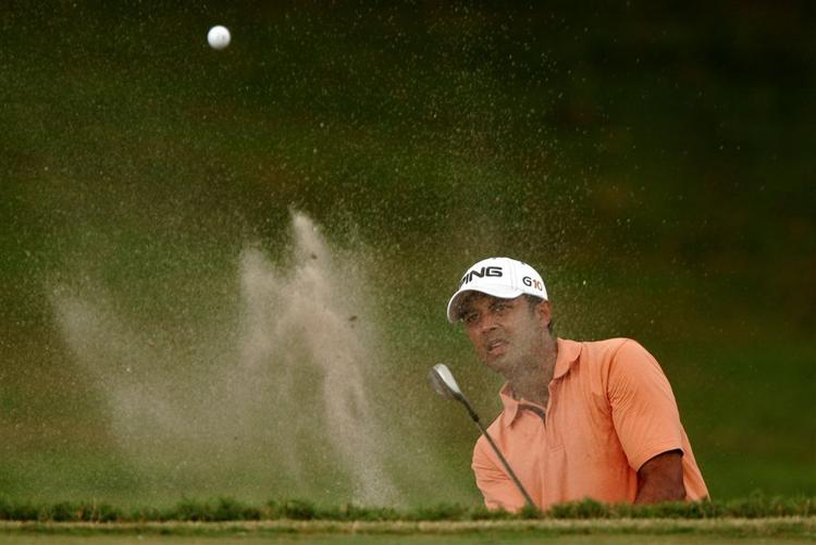 Arjun Atwal startede dagen syv slag efter den førende, men endte som vinder af Malaysian Open. Arkivfoto. 