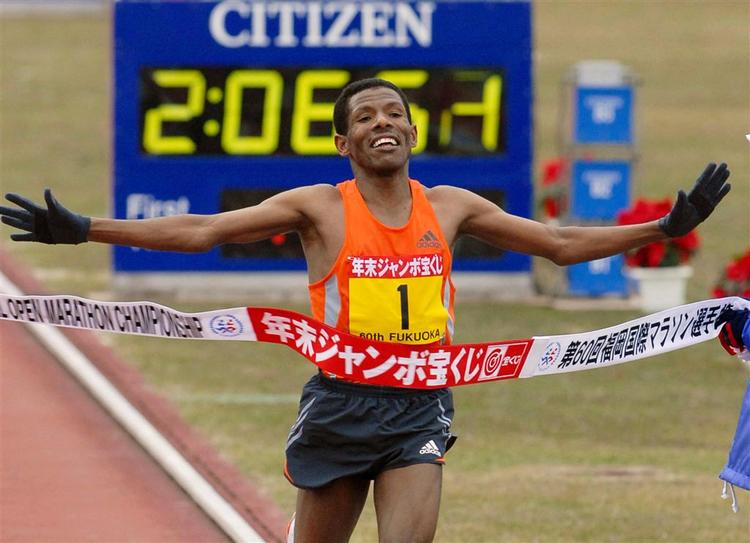 Haile Gebrselassie fra Etiopien er en af OL's største stjerner. Arkivfoto. 