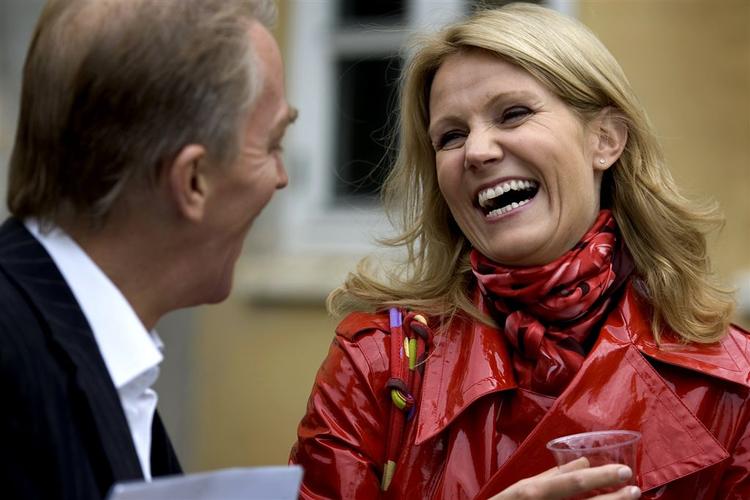 Helle Thorning-Schmidt  og Villy Søvndal på Snoghøj Højskole. Arkivfoto. 