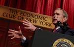 USA's præsident, George W. Bush, mener, at amerikanernes »opfindsomhed og virketrang« skal få økonomien ret spor igen. 