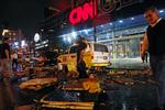 CNN's hovedkontor i Atlanta, Georgia, blev ramt af den voldsomme storm. 