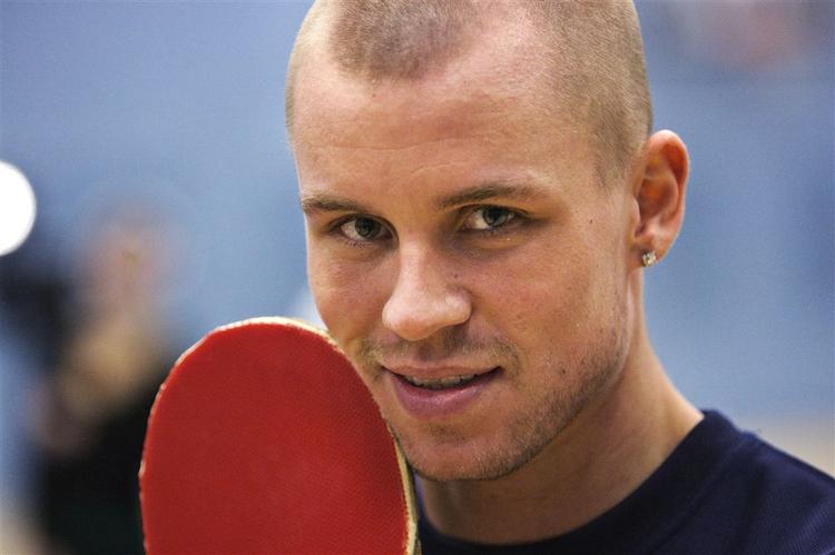 Michael Maze vandt ved Kuwait Open over franskmanden, der havde besejret verdensmesteren, men tabte til koreaneren, der havee vundet over den olympiske mester. Arkivfoto. 