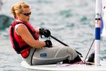 Sidste år vandt Albert Holm Lindberg bronze ved EM, efter skuffende at være blevet nummer 47 ved VM. Nu er hun godt på vej til at sikre Danmark en OL-billet i Laser Radial. Arkivfoto: Dansk Sejlunion / Mick Andersson 