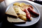 O's American Breakfast &amp; Dinner bruger konventionelle æg til deres brunch. 