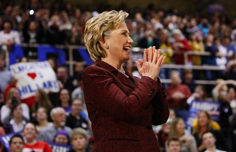 Hillary Clinton fortsætter valgkampen. Seneste. Næste gang runde er i Pennsylvania 22. april. 