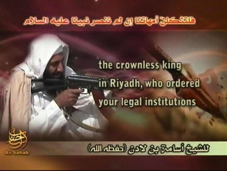 På den seneste video fra Osama bin Laden opfordrer han på et lydspor palæstinenserne til at opgive forhandlingerne i Gaza. 