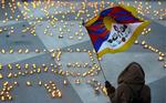 En svensk demonstration mod den kinesiske fremfærd mod tibetanerne. 