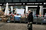 Butikken i Hørsholm blev skærmet helt af, mens politiet var i gang med de tekniske undersøgelser. 
