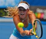 11 sejre og 4 nederlag er det blevet til for Caroline Wozniacki hidtil i 2008. Arkivfoto. 