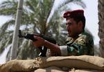 Irakisk soldat i Basra. 