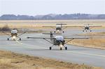 Det er et fly af denne type, T-17, der ramte og sårede en tilskuer, da det kørte på landjorden på flyvepladsen i Karup. Foto: Flyvertaktisk Kommando 