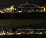 Lyset går ud i Sydney i en markering for 'Earth Hour'. Herhjemme er mange kommuner, firmaer og institutioner med, dog ikke Folketinget. Men måske er de største lys alligevel ikke på job dér i weekenden. 