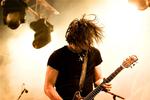 Jack Whites fritidsprojekt 'The Raconteurs' har lavet et glimrende rockalbum. Billede fra deres optræden på Roskilde Festival 2006. 
