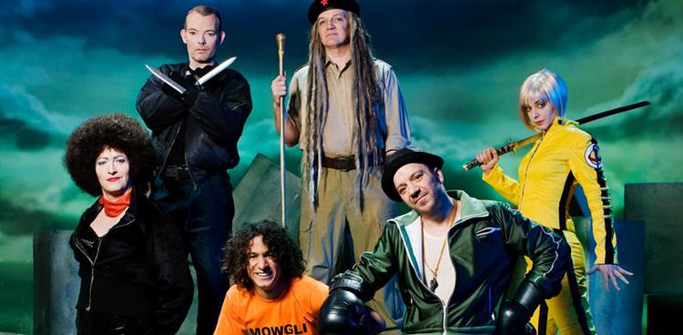 Følgende skuespillere er med i 'Junglebogen': Mads Knarreborg (i drag), Sebastian Aagaard-Williams (som Mowgli), Benjamin Boe Rasmussen (Baloo), Søren Malling (Shere Khan), Preben Kristensen (Akela) og Anne Vester Højer som slangen Kaa. 