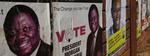 Valgplakater med oppositionens kandidat Morgan Tsvangirai. 