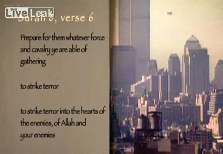 Klip fra filmen 'Fitna', der er blevet set af millioner på blandt andet hjemmesiden LiveLeak. 