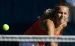Caroline Wozniacki i aktion i nat. 