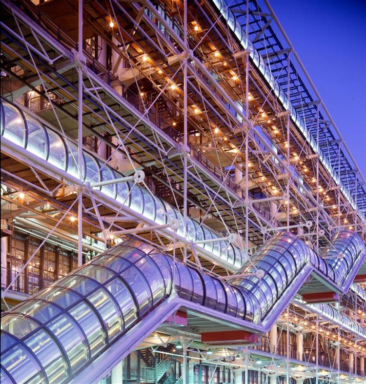 Pompidou Centre i Paris er Renzo Pianos mest berømmede værk. Arkivfoto. 