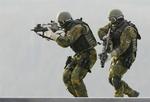 Nato-styrker er ved en fejl kommet til at kaste våben og mad ned i et Taleban-kontrolleret område. 