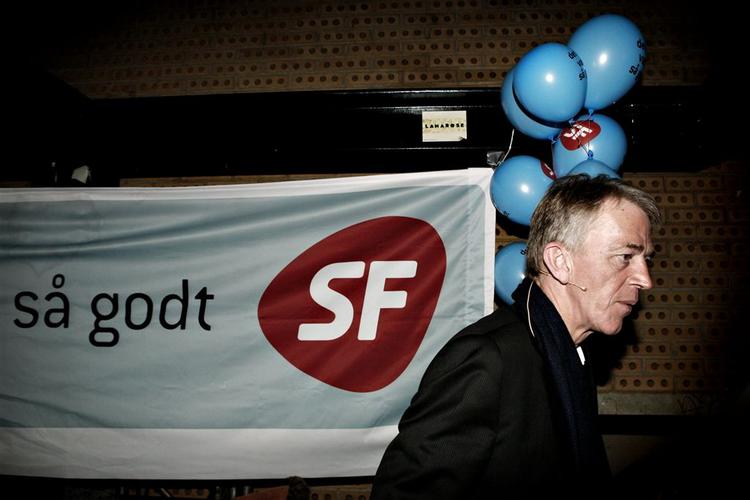 Villy Søvndal og SF's fremgang har toppet.- Arkivfoto. 