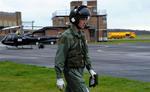 Prins William under flyvetræning på Royal Air Force i Shawbury i februar. 