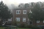 Hele tagkonstruktionen på byggeriet i Hvidovre er tydeligt mærket af branden, der kostede en mand livet. 