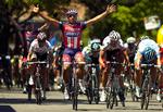 En cubansk sprinter endte med sejren på 1. etape af Tour de Georgia. 