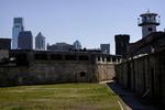 USA har 2,3 millioner fanger - det er næsten 25 procent af alle de indsatte i verdens fængsler. Her ses Eastern State Penitentiaryi Philadelphia, USA. Arkivfoto. 
