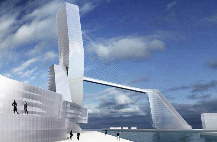 Nyt 140 meter højt højhus skal efter planen stå klar i 2012. Foto: PR 