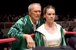 Clint Eastwood som træner og Hilary Swank som bokseren Maggie i førstnævntes film fra 2004. Og den  hedder? Foto fra filmen. 