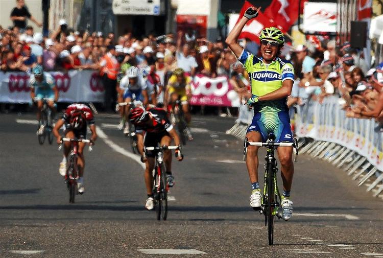 Danilo Di Luca var i 2007 tre sekunder hurtige end  Alejandro Valverde. 