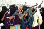 Somalia har været af konflikter i årevis. Her demonstrerer en gruppe kvinder mod en FN-plan for at lempe de internationale våbenrestriktioner mod landet. 