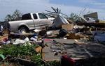 Tornadoerne har blandt andet hærget Arkansas. 
