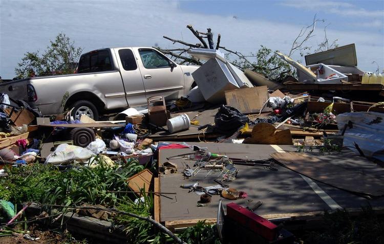 Tornadoerne har blandt andet hærget Arkansas. 