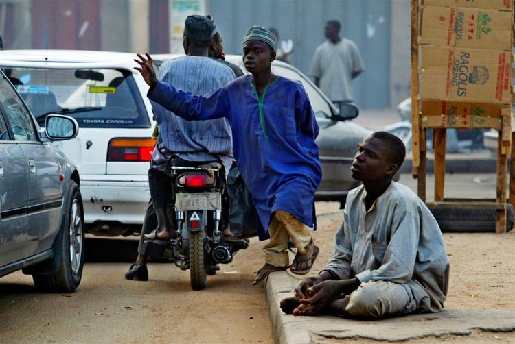 Gadebillede fra Kano i Nigeria - arkivfoto. 