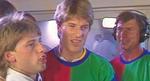 I hvilken aktuel dansk film om fodbold synger de danske fodboldhelte  Re-Sepp-Ten? Billede fra filmen. 