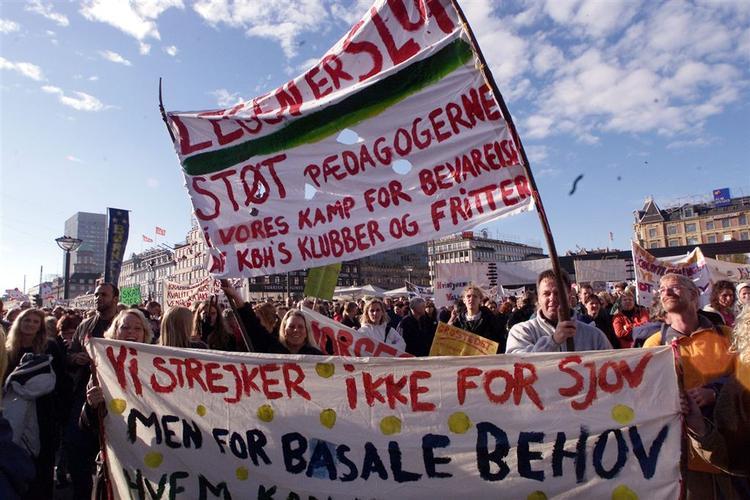 Pædagoger kan være på vej mod strejke. Svaret kommer i eftermiddag. Arkivfoto. 