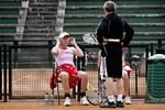 Caroline Wozniacki træner i Italien