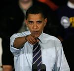 Barack Obama satser på, at kæde republikanernes præsidentkandidat, John McCain, sammen med de upopulære præsident George Bush. 