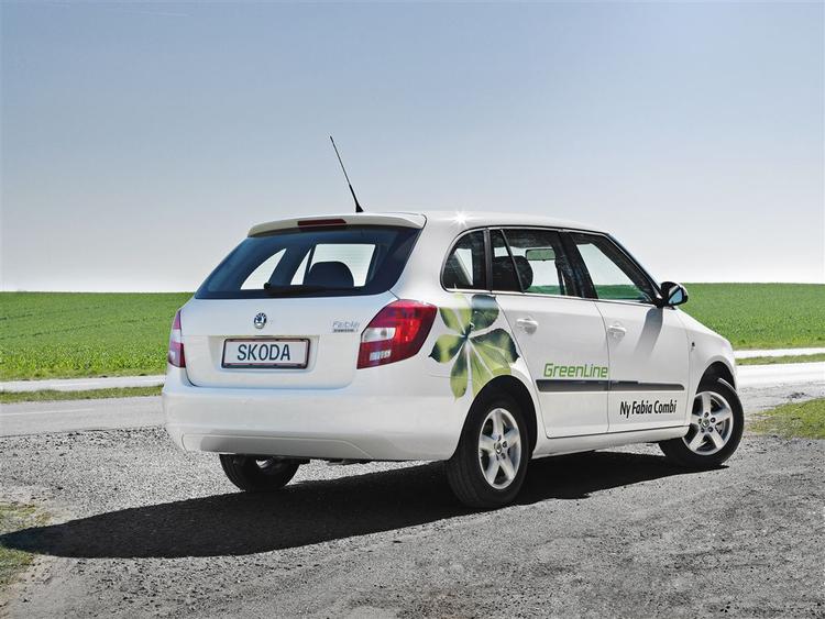 De mest økonomiske modeller hos Skoda hedder for fremtiden Green Line - her ses Fabia. Den bliver leveret uden klistermærker. Foto: Skoda 
