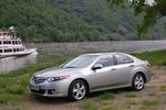 Premiereklar. Den nye Honda Accord kommer til Danmark i løbet af sommeren. Der er ikke de voldsomme ændringer i forhold til den nuværende model, men alt er blevet finpudset.  Foto: Allan Graubæk 