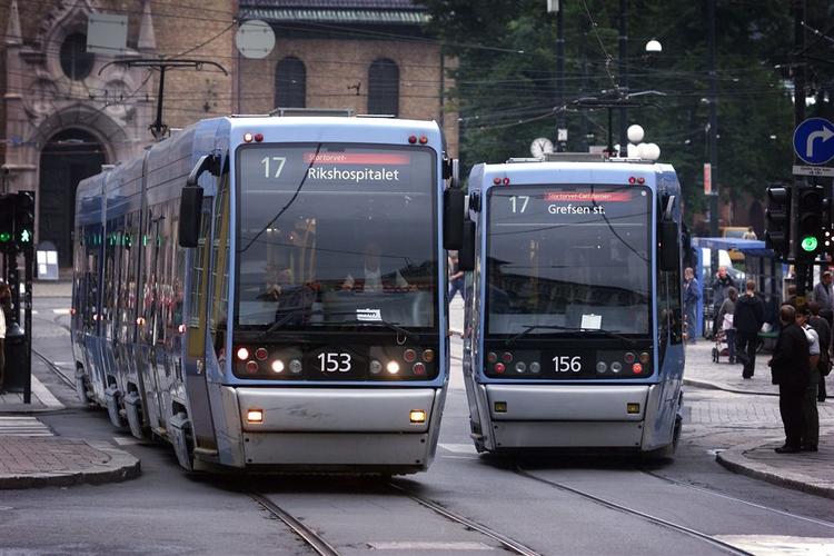 Oslo har beholdt sine effektive sporvogne. 