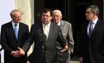 Irlands premierminister, Brian Cowen, taler varmt for, at irerne skal sige ja til den nye EU-traktat. Arkivfoto. 