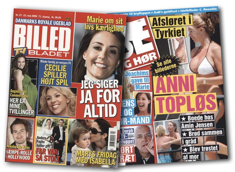 De afgørende forsider på Se og Hør og Billedbladet forud for weekendens royale bryllup. 