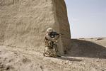 Soldat på patrulje i Afghanistan.Arkivfoto 