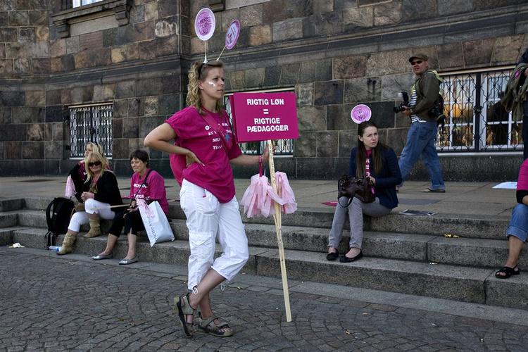 Der var fin opbakning til pædagogernes sag i begyndelsen af konflikten, men nu svigter støtten. Arkivfoto. 