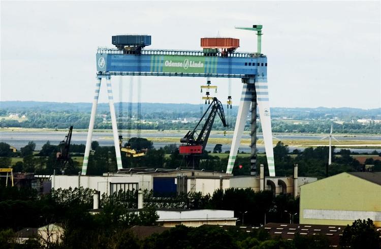 The Lindø Yard on the island of Funen. There are fears of a closure. Archive photo. 