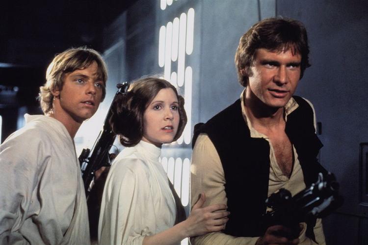 Harrison Ford (th.) som Han Solo i hvilken fremtidsfilm? Billede fra filmen. 