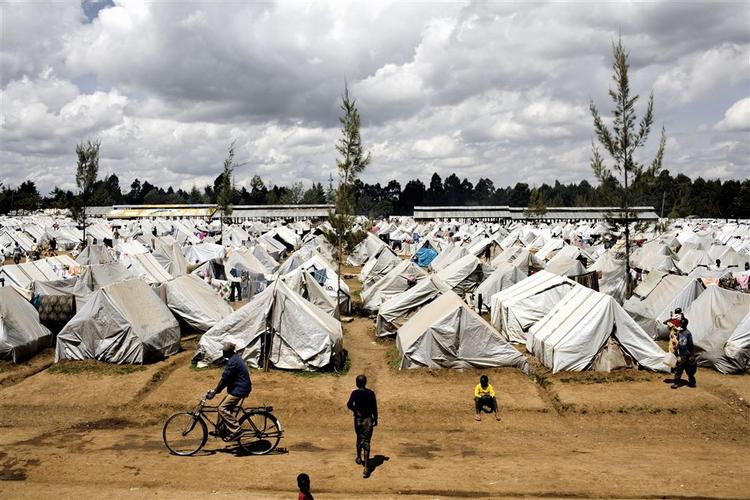 Europa kan ikke byde alle flygtninge velkommen, mener Frankrig. - Arkivfoto fra flygtningelejr i Kenya. 